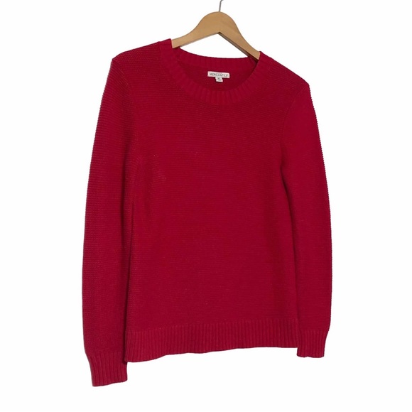 J Crew Red Cotton/Merino Wool Sweater - Picture 5 of 10